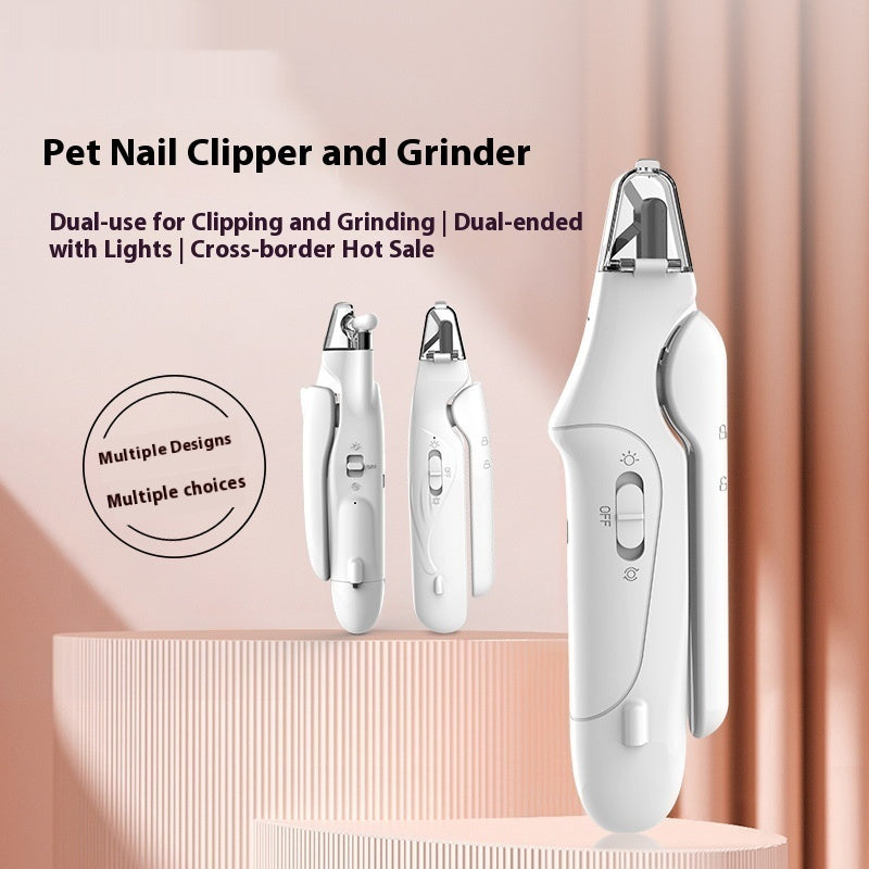 Pet Nail Grinder & Clipper 2-in-1 🐾 | Free Grooming Glove Included (Limited Offer)